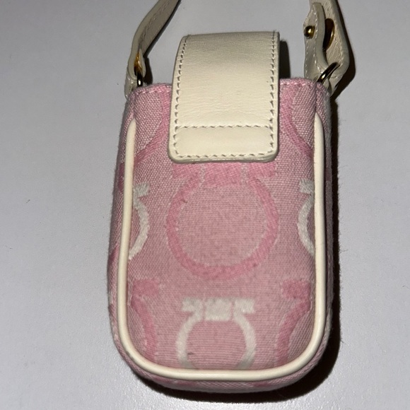 Salvatore Ferragamo Pink and Cream Baby Bag with Elegant...
